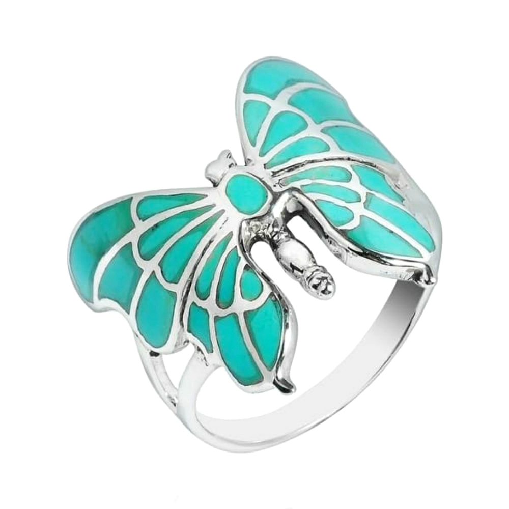 Butterfly Turquoise ring